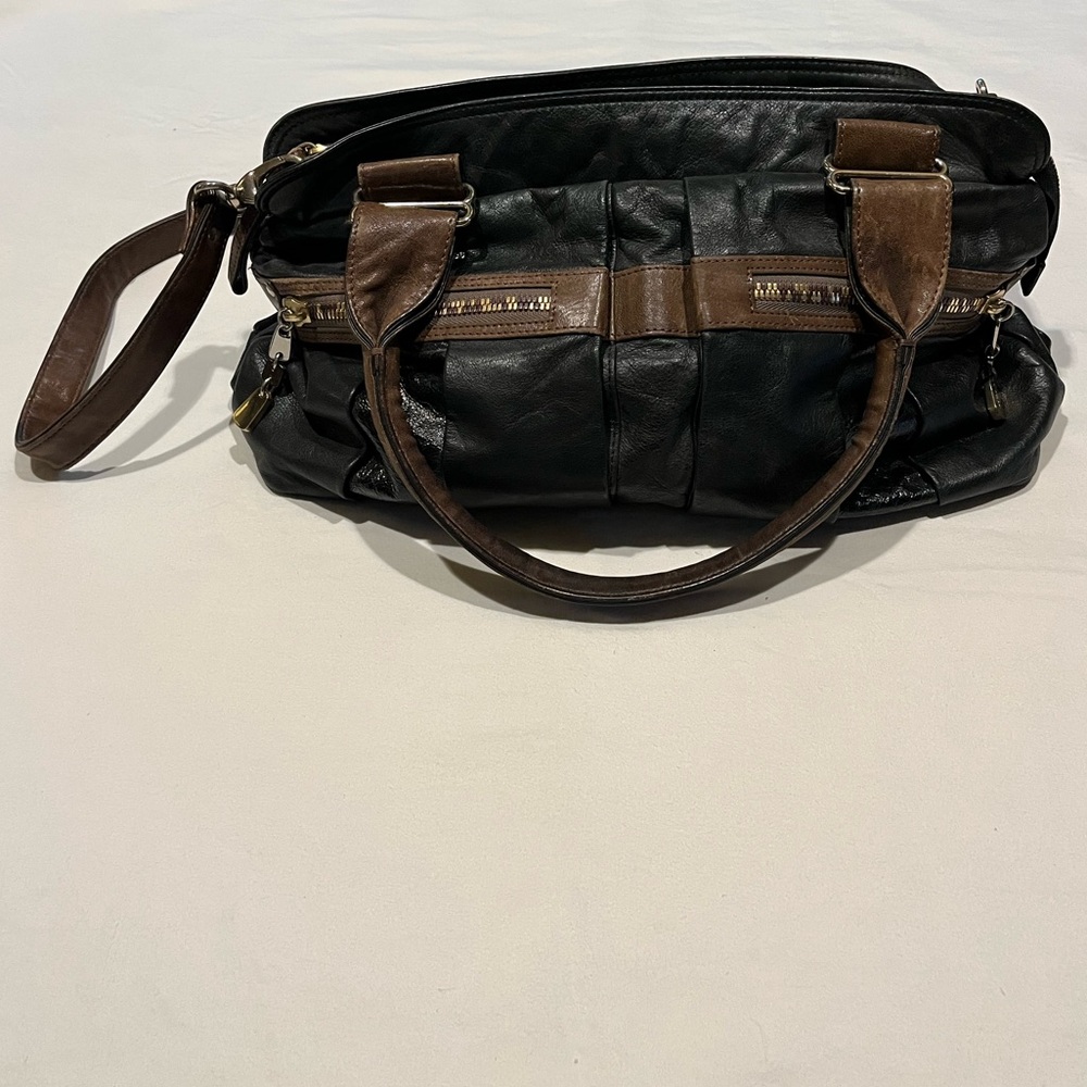 See By Chloé black leather crossbody tote bag